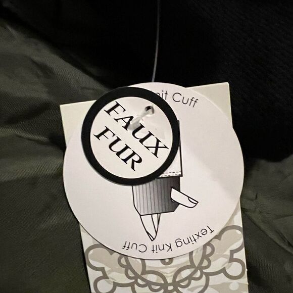 Maralyn & Me Juniors' Faux-Fur Trim Hooded Puffer Coat Olive Green XXL NWT - Picture 8 of 10